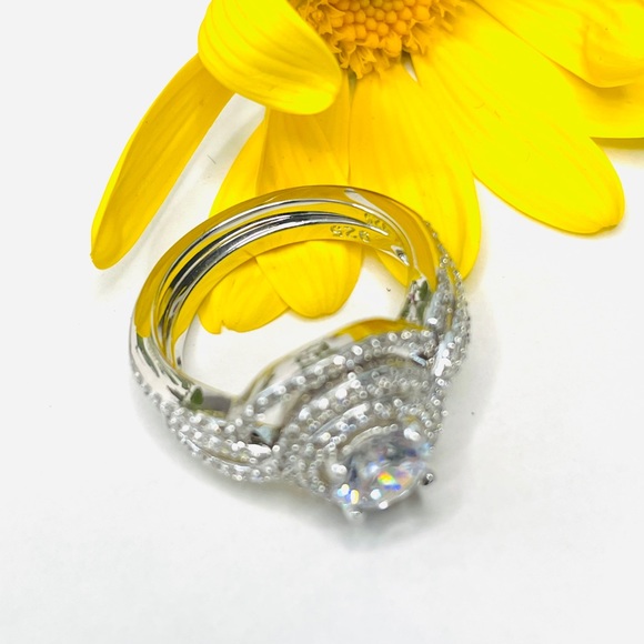 Halo Wedding Set Ring✨ - Picture 6 of 7